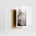 Plakat w ramie 50x70 - Piękno natury na płótnie - kwiaty, olejne - rama biała