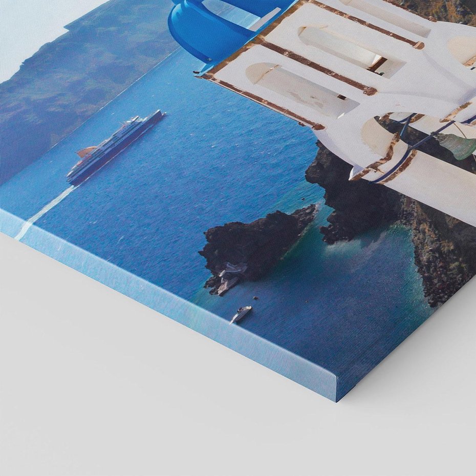 Obraz na płótnie 70x50 - Perspektywa na Santorini - Santorini, perspektywa