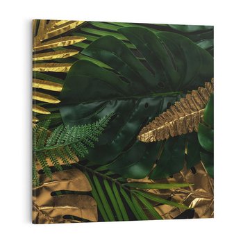 Obraz na płótnie 50x50 - Monstera Liście Kwiat - monstera, liście