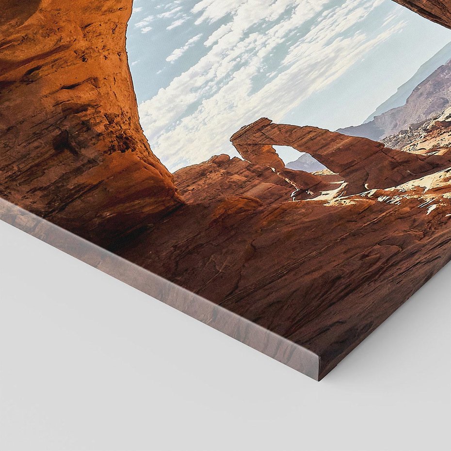 Obraz na płótnie 50x50 - Magia pustynnego kanionu - pustynia, kanion