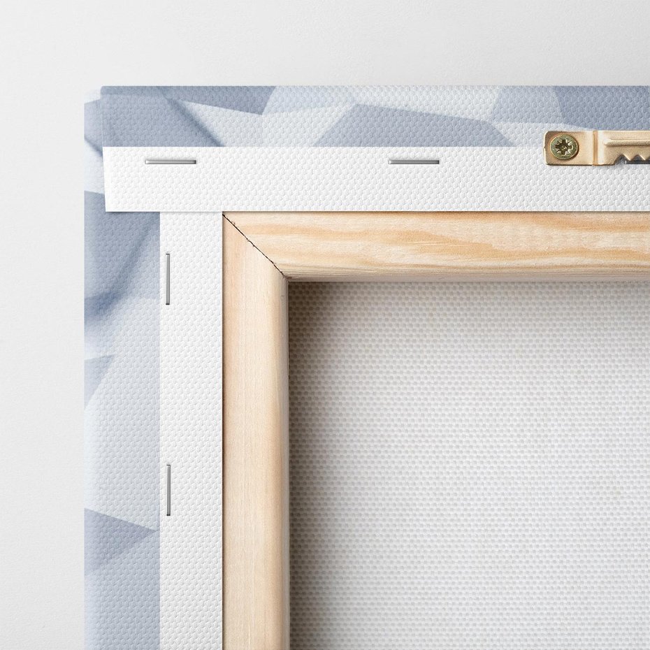 Obraz na płótnie 120x40 - Trójwymiarowa geometria - geometria, 3d