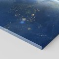 Obraz na płótnie 60x60 - Spotkanie księżyca i Ziemi - księżyc, ziemia
