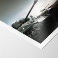 Plakat bez ramy 21x30 - Siła i determinacja: czołgi wojenne - czołgi, wojna