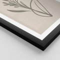 Plakat w ramie 40x50 - Kwiatowe Spektrum - nowoczesny plakat, subtelna sztuka - rama czarna