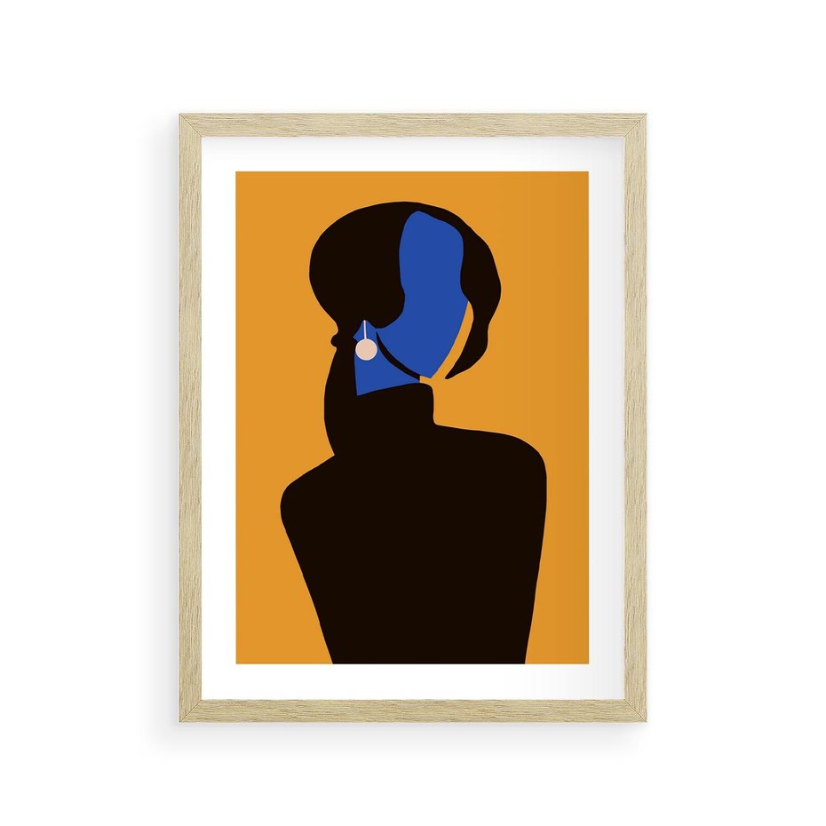 Plakat w ramie 30x40 - Transformacja Form - sztuka nowoczesna, plakat - rama drewno