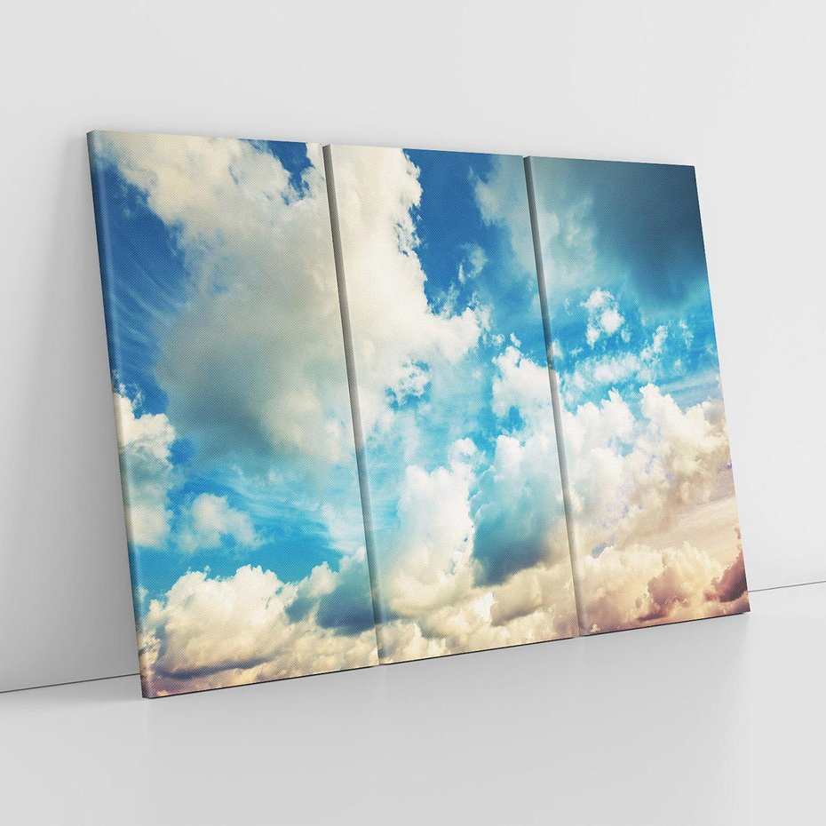 Obraz na płótnie 120x80 - Niebiańska Przestrzeń: Chmury na Horyzoncie - niebo, chmury
