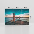 Obraz na płótnie 120x80 - Złoty Gate: majestatyczny most Ameryki - Golden Gate, most