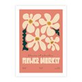 Plakat bez ramy 30x40 - Szkicowane Kolorowe Uczucia - kwiatowa kompozycja, minimalizm