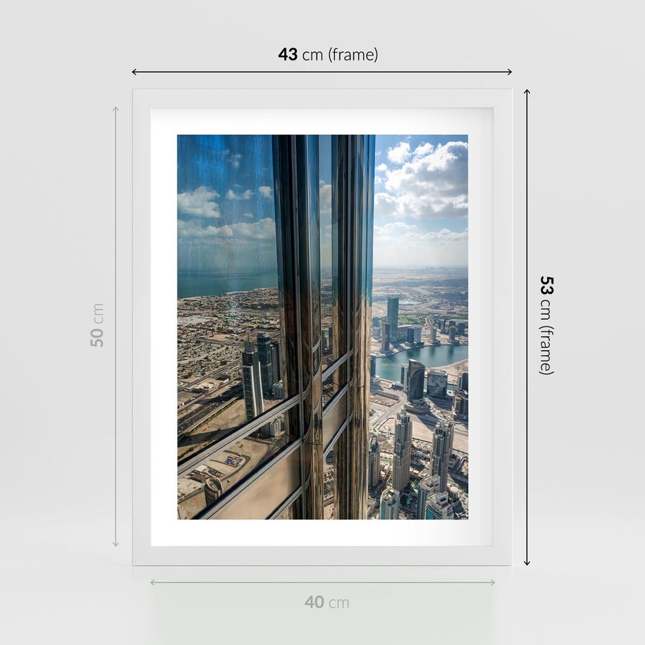 Plakat w ramie 40x50 - Architektura Budynków - budynki, architektura - rama biała