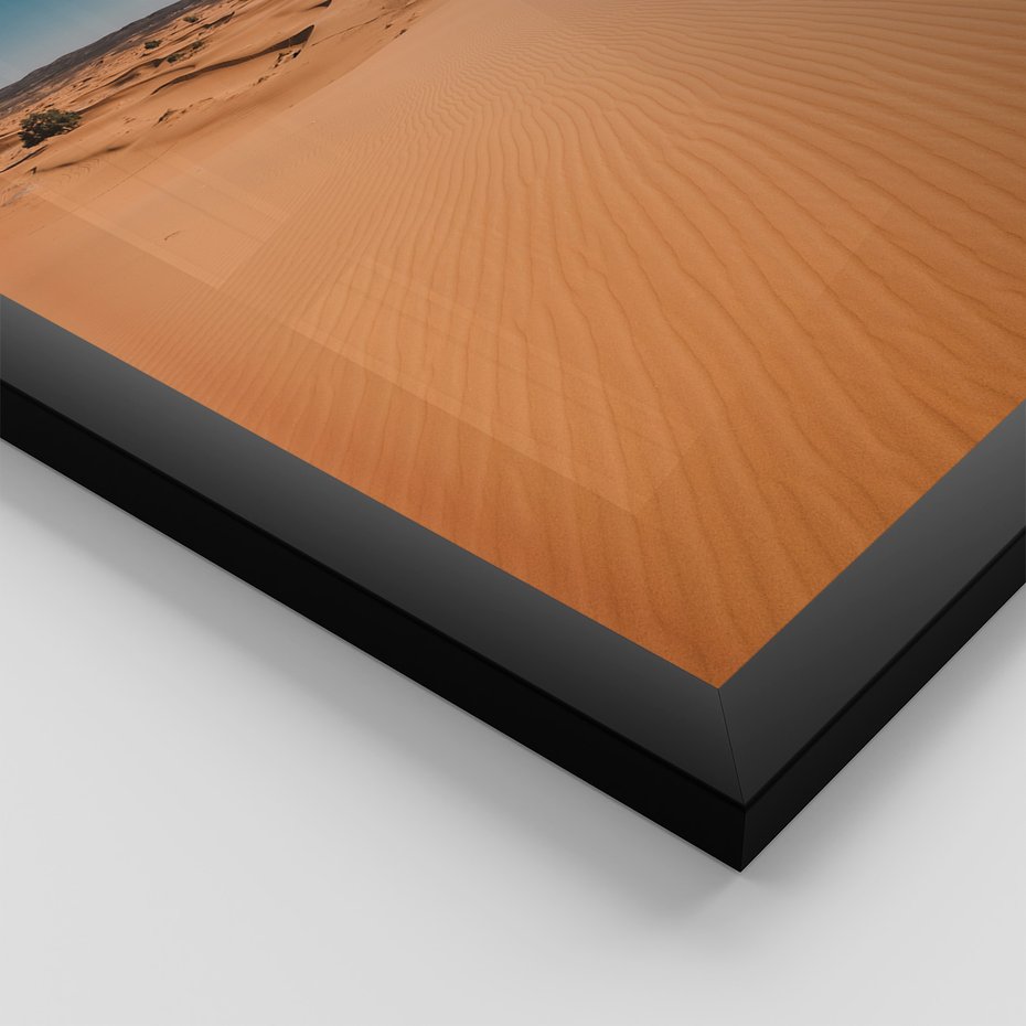 Zestaw obrazy w ramie 40x50 galeria - Pustynia, tryptyk, plakaty - rama czarna