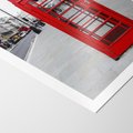 Plakat bez ramy 50x70 - Londyńska budka w perspektywie - budka, Londyn