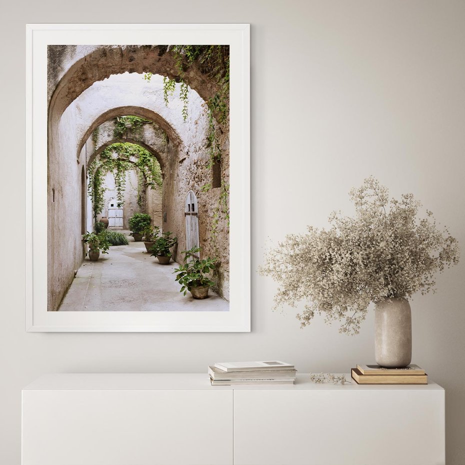 Plakat bez ramy 21x30 - Urokliwa Zaułek - klimatyczna, uliczka