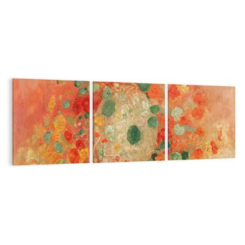 Obraz na płótnie 90x30 - "Nasturcje" (1905) Odilon Redon - Reprodukcja - reprodukcja, obraz na płótnie