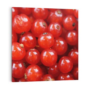 Obraz na płótnie 60x60 - Pożeczka - Czerwony Skarb - pożeczka, owoc