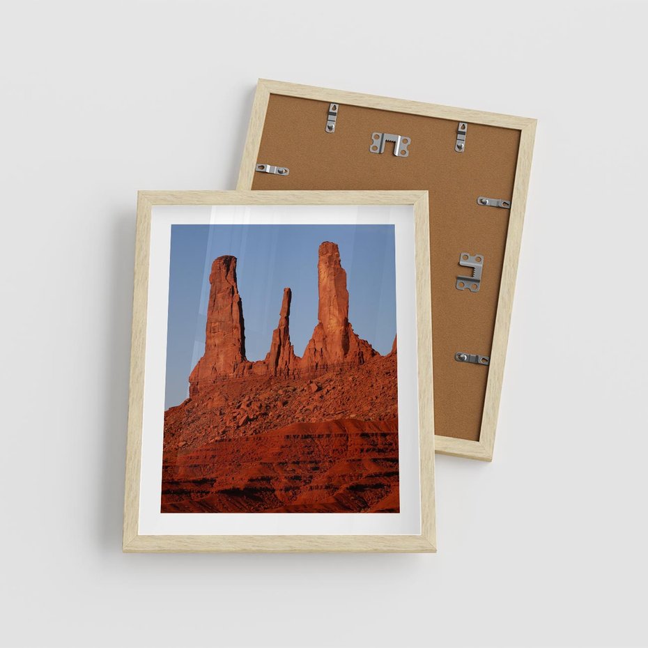 Plakat w ramie 40x50 - Wielki Kanion - majestat pustyni - Wielki Kanion, pustynia - rama drewno