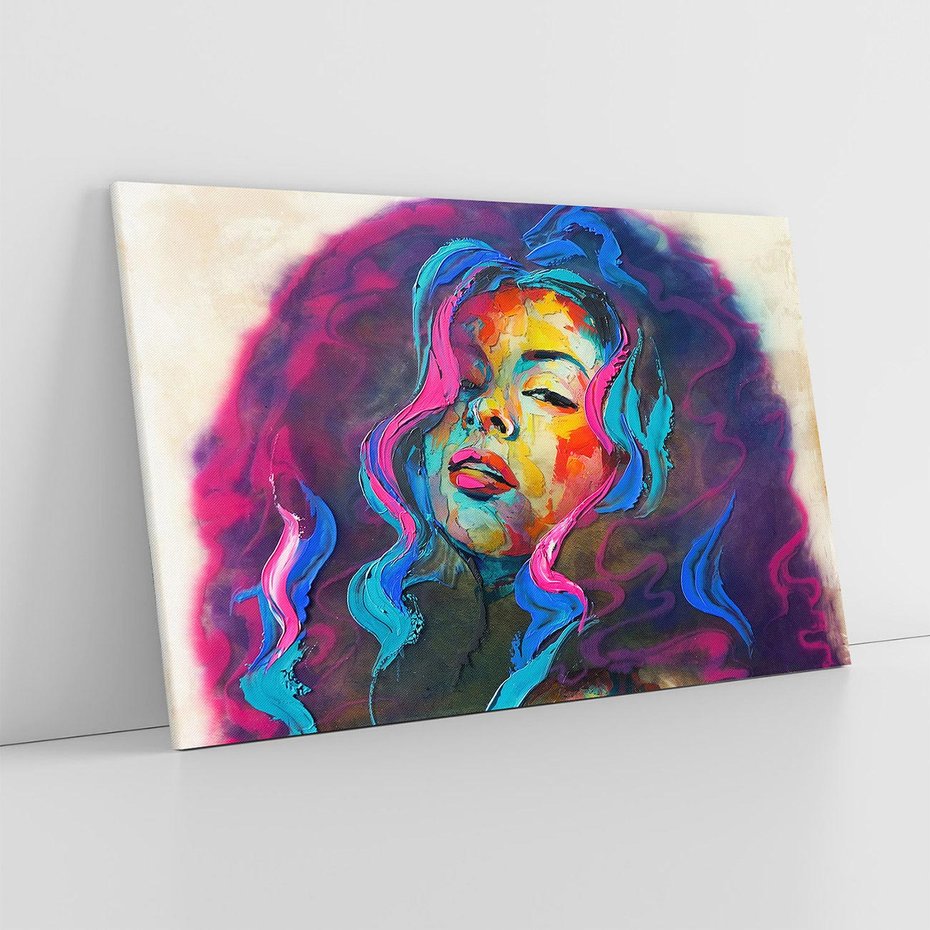 Obraz na płótnie 100x70 - Bujna Ekspresja - grafika komputerowa, przypomina obraz olejny