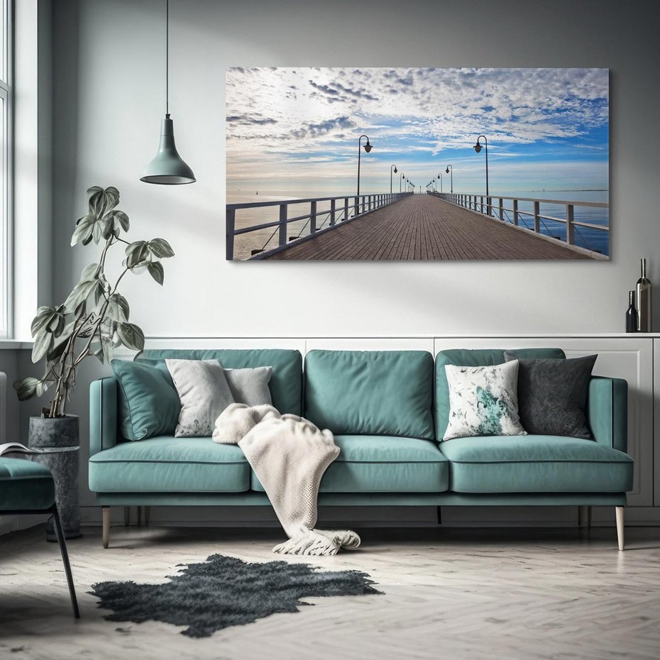 Obraz na płótnie 120x60 - Molo nad Bałtykiem w Gdyni - molo, Gdynia