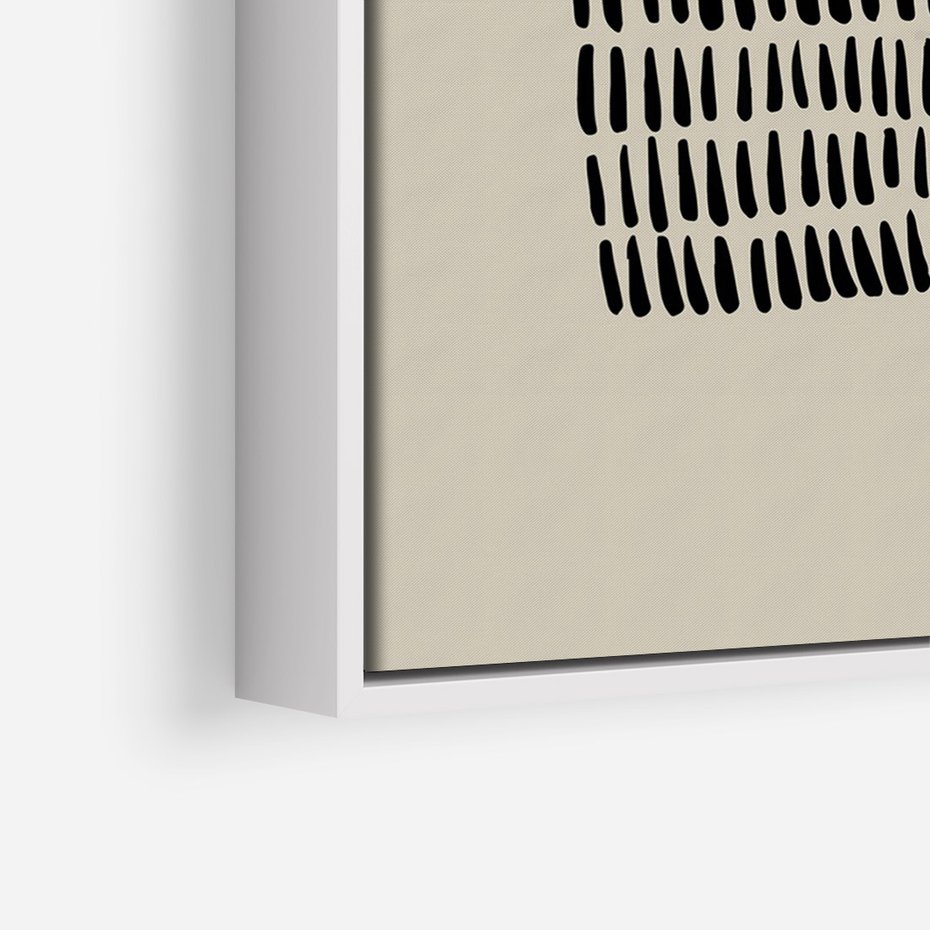 Obraz w ramie 50x70 - Echa Zapomnianych Wymiarów - nowoczesna sztuka, plakat - rama biała