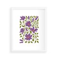 Plakat w ramie 40x50 - Rozmyte Granice - kwiaty, kompozycja - rama biała