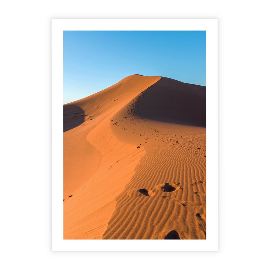 Plakat bez ramy 21x30 - Piasek pustyni wędruje - pustynia, piasek