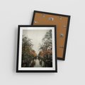 Plakat w ramie 40x50 - Jesienne Spacerki po Holenderskich Kanałach - kanały, Holandia - rama czarna