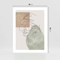 Plakat bez ramy 30x40 - Geometria i Szkic - nowoczesny obraz, grafika