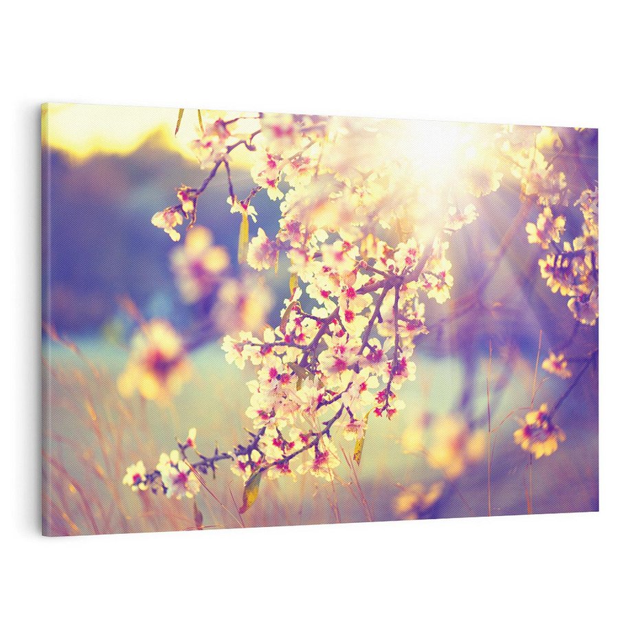 Obraz na płótnie 100x70 - Kwiatowa Wiosna - kwiaty, wiosna