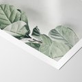 Plakat bez ramy 21x30 - Minimalistyczna Harmonia: Zieleń Liści - zieone liście, kompozycja