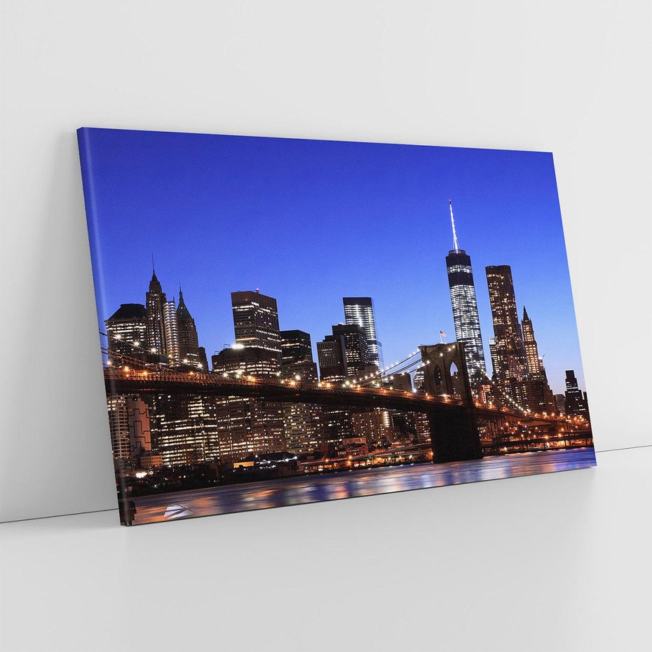 Obraz na płótnie 120x80 - Brooklyn Bridge: Symbol Nowego Jorku - most, Brooklyn