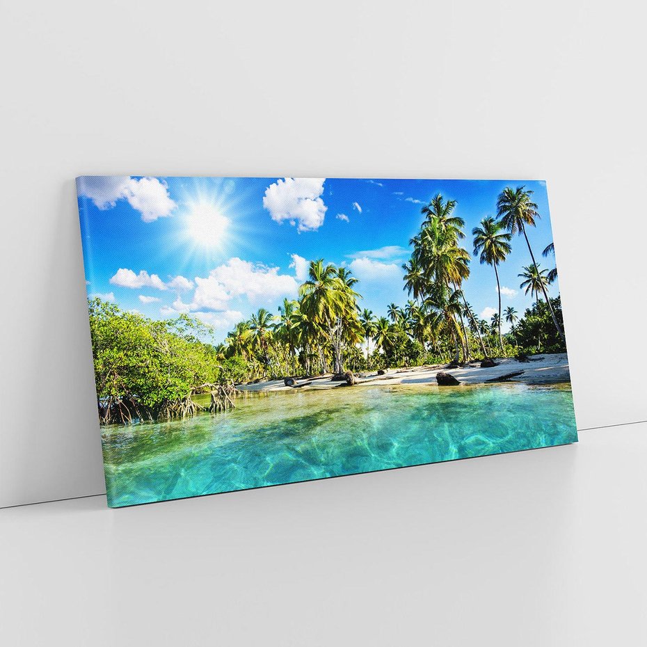Obraz na płótnie 140x70 - Rajskie wakacje na plaży - plaża, wakacje