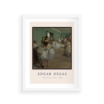 Plakat w ramie 50x70 - Elegancja Baletu - Edgar Degas, reprodukcja obrazu - rama biała