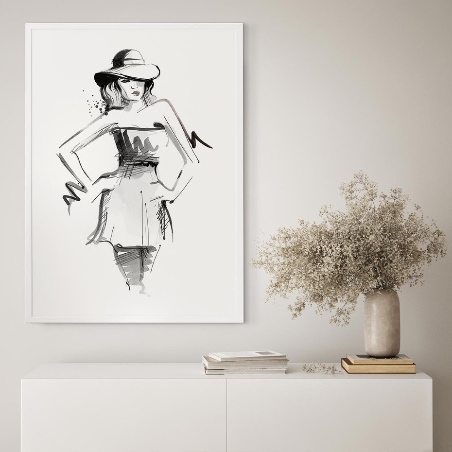 Plakat bez ramy 40x50 - Piękno mody i urody - beauty, fashion