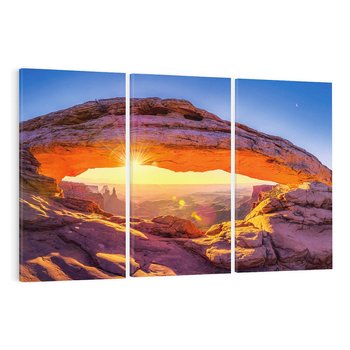 Obraz na płótnie 120x80 - Magia pustyni: skały i bezkresny horyzont - pustynia, skały