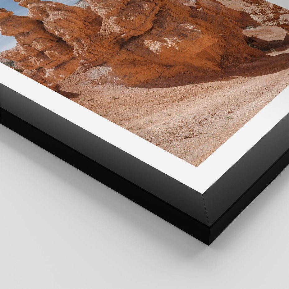 Plakat w ramie 40x50 - Spektakularne Formacje Naturalne - kanion, pustynia - rama czarna