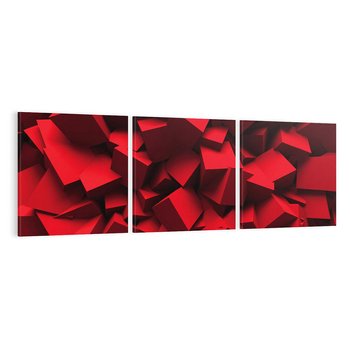 Obraz na płótnie 120x40 - Geometryczny 3D - abstrakcyjna kompozycja - geometryczny, 3D