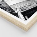 Plakat w ramie 40x50 - Wznoszący się Wysoko - architektura, wysoki wieżowiec - rama drewno