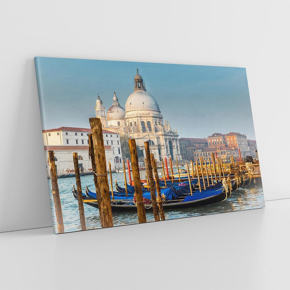 Obraz na płótnie 120x80 - Urok Wenecji - fotografia, przystań w Wenecji