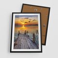 Plakat w ramie 50x70 - Magia zachodu słońca - zachód, słońca - rama czarna