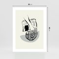 Plakat bez ramy 30x40 - Szkicowe Gazetowe Inspiracje - grafika, szkic