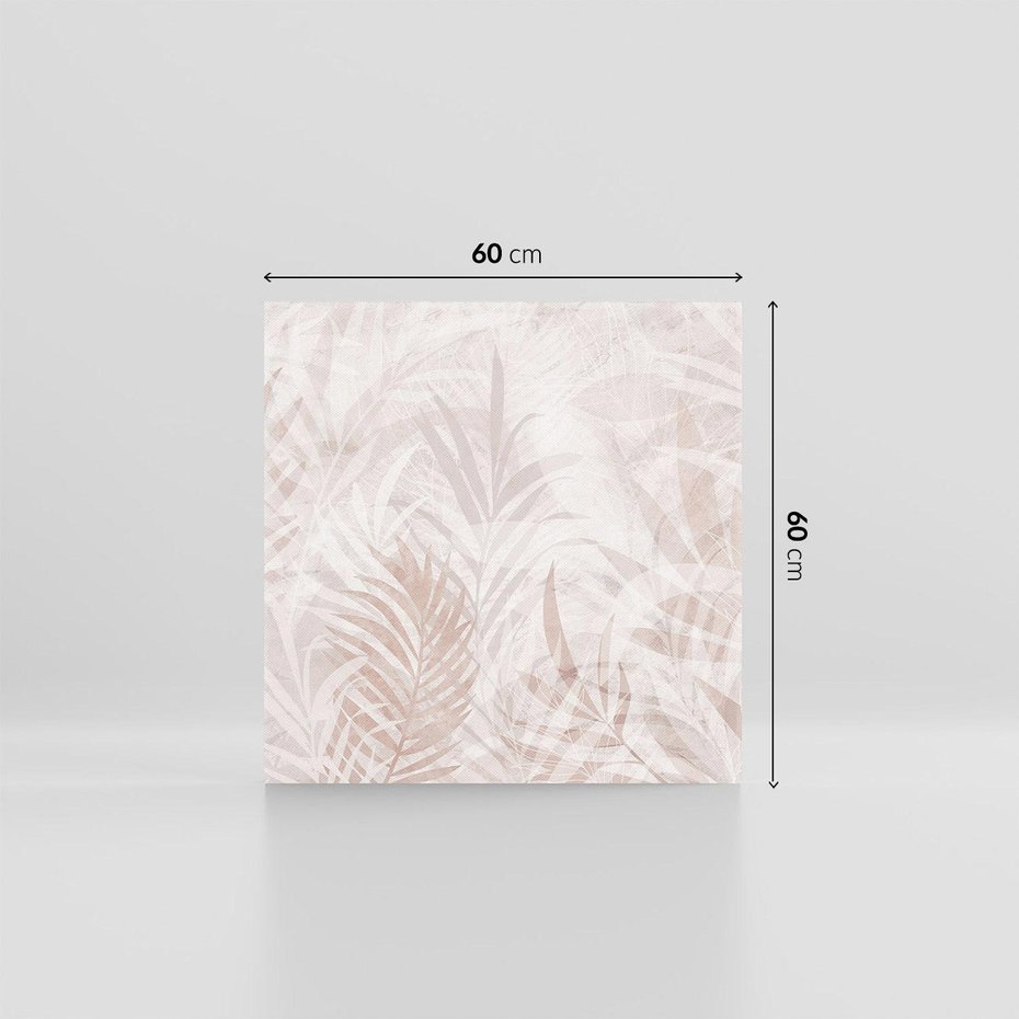 Obraz na płótnie 60x60 - Pejzaż zaklętych uczuć - monochromatyczne, w odcieniach beżu