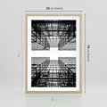 Plakat w ramie 50x70 - Czar i Wielkość - wieżowce, architektura - rama drewno