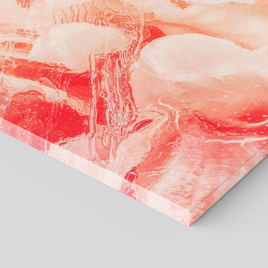 Obraz na płótnie 90x30 - Kwiatowe hafty marzeń - abstrakcja przypominająca kwiaty, róże