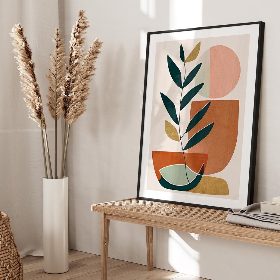 Plakat bez ramy 21x30 - Boho Taniec Stylu - boho obraz, abstrakcja