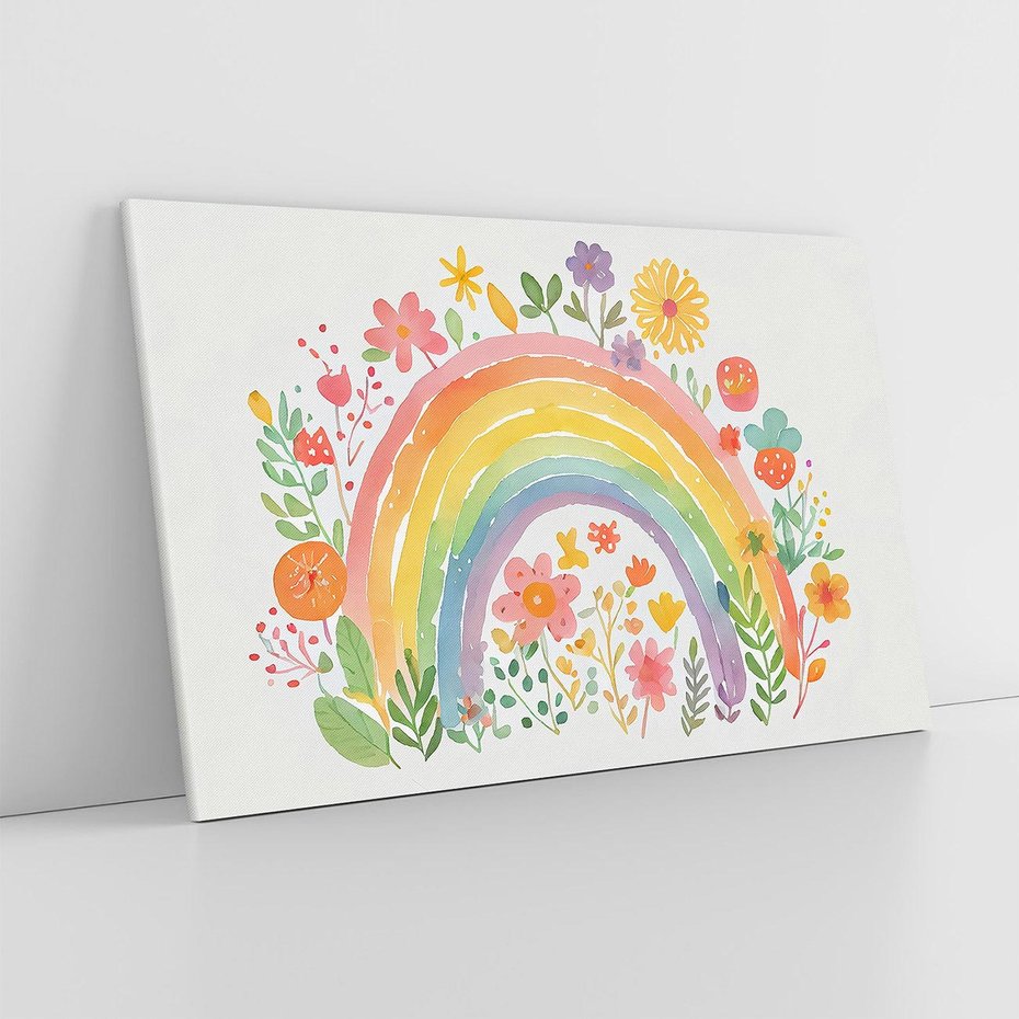 Obraz na płótnie 70x50 - Kwiatowe Marzenia - obraz do pokoju dziecka, dziewczynki