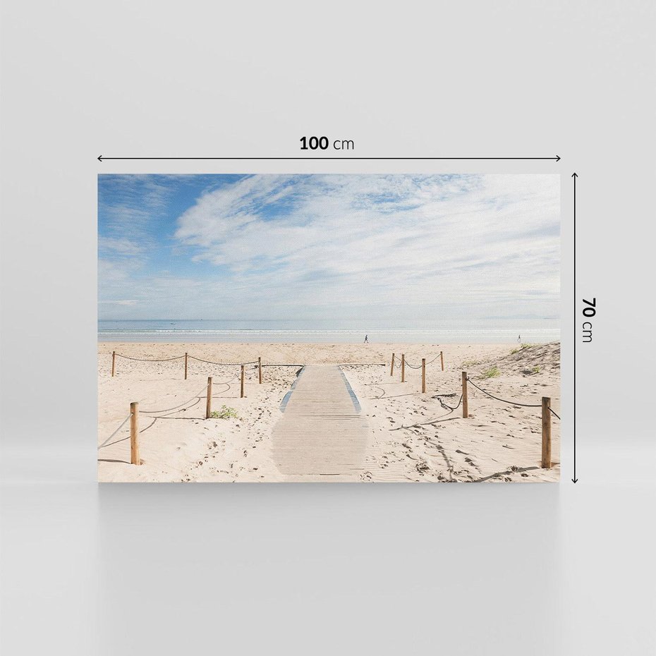 Obraz na płótnie 100x70 - Ścieżka na plaży - plaża, ścieżka
