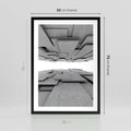 Plakat w ramie 50x70 - Architektura 3D - architektura, 3D - rama czarna