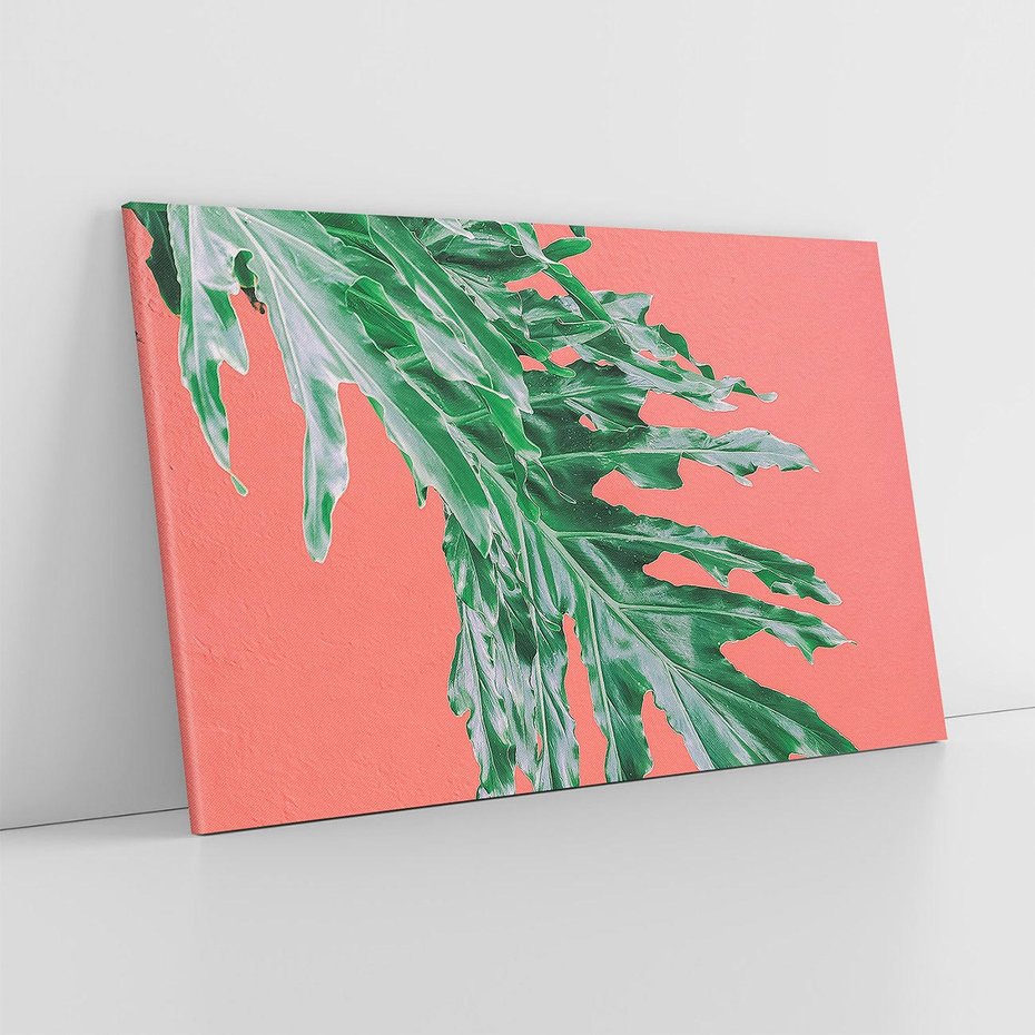 Obraz na płótnie 100x70 - Energetyczna Eksplozja Natury - liście, kolor