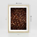 Plakat w ramie 30x40 - Jesienny Dywan - dywan z suchych liści, jesień - rama drewno