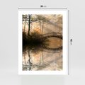 Plakat bez ramy 30x40 - Romantyczny Mostek - mostek, romantyczny