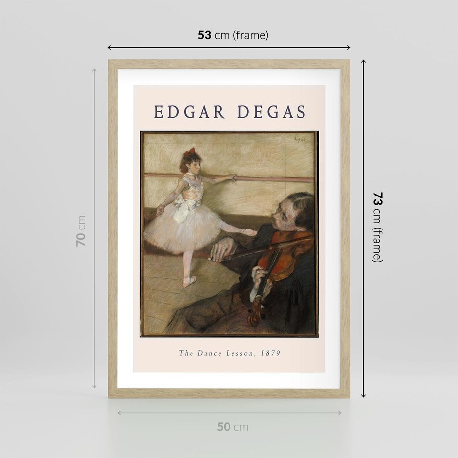 Plakat w ramie 50x70 - Klasyka Baletu - Edgar Degas, reprodukcja obrazu - rama drewno